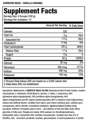 MuscleMeds Carnivor Mass 2590 g Chocolate Fudge