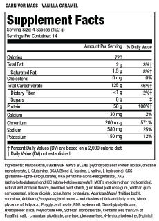 MuscleMeds Carnivor Mass 2590 g Vanilla Caramel