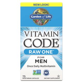 Garden of Life Vitamin Code Raw One for Men - 75 Capsules