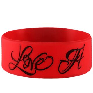 Rich Piana 5% Nutrition Wrist Band Red with Black Love it Kill it