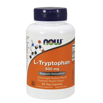 NOW Foods L-Tryptophan 500mg - 60 Kapseln