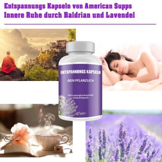 American Supps Entspannungs Kapseln - 60 Capsule EXP 11/22