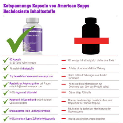American Supps Entspannungs Kapseln - 60 Capsules