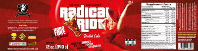 Undisputed Laboratories Radical Riot V3 Hardcore Version Pre Workout 340g Brutal Cola