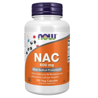 NOW Foods NAC 600 mg - 100 Kapseln