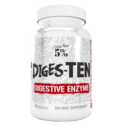 Rich Piana Diges-TEN by 5% Nutrition 60 Capsules EXP 09/23
