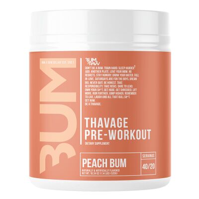 Raw Nutrition CBUM Thavage Pre-Workout 520g Peach Bum