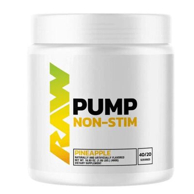 Raw Nutrition Pump Non-Stim Pre-Workout 480g Strawberry...
